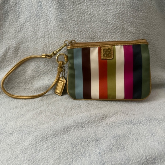 Julia Legacy Stripe Wristlet (rare) - Picture 2 of 3
